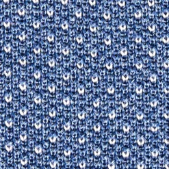 CRAVATTA TRICOT IN SETA AZZURRO POLVERE Microfantasia geometrica