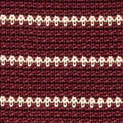 CRAVATTA TRICOT IN SETA BORDEAUX Rigata