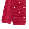 CRAVATTA TRICOT IN SETA BORDEAUX Pois