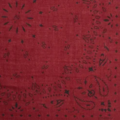 FOULARD IN LANA, CASHMERE E SETA 65 BORDEAUX Paisley