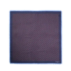 FOULARD IN LANA, CASHMERE E SETA 65 BLU SCURO Archivio inspiration 1985