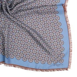 FOULARD IN LANA, CASHMERE E SETA 65 AZZURRO POLVERE Archivio inspiration 1985