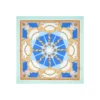 FOULARD IN SETA 90 AZZURRO Il chiostro di santa chiara