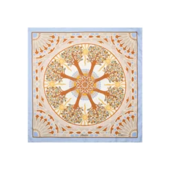 FOULARD IN SETA 90 AZZURRO Mosaico