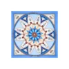 FOULARD IN SETA 90 AZZURRO POLVERE Le mongolfiere