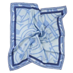 FOULARD IN SETA 90 BLU Archivio inspiration 1961