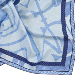FOULARD IN SETA 90 BLU Archivio inspiration 1961