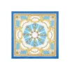 FOULARD IN SETA 90 BLU Chiostro di santa chiara