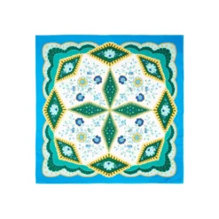 FOULARD IN SETA 90 BLUETTE Motivo floreale