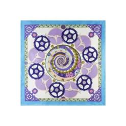 FOULARD IN SETA 90 BLUETTE Timeless morning