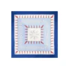 FOULARD IN SETA 90 BLU Pulcinella portafortuna