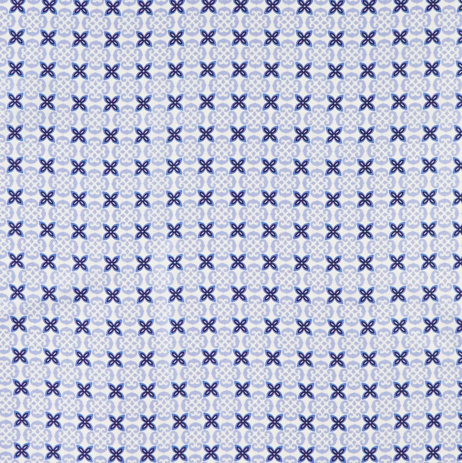 FOULARD IN SETA 90 BLU Small flower ispiration