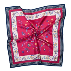 FOULARD IN SETA 90 FUCSIA L'albero della vita