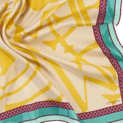 FOULARD IN SETA 90 GIALLO Archivio ispiration 1961