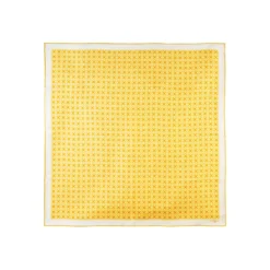 FOULARD IN SETA 90 GIALLO Small flower ispiration
