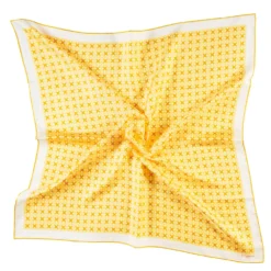 FOULARD IN SETA 90 GIALLO Small flower ispiration