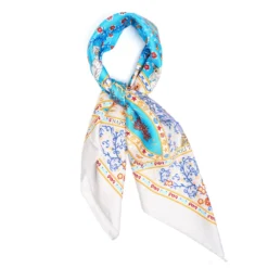 FOULARD IN SETA 90 GRIGIO Napoli terra mia