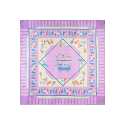 FOULARD IN SETA 90 LILLA La gelateria