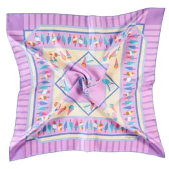 FOULARD IN SETA 90 LILLA La gelateria