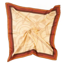 FOULARD IN SETA 90 MARRONE CHIARO Archivio ispiration 1961