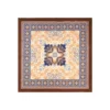 FOULARD IN SETA 90 MARRONE CHIARO Maiolica mediterranea