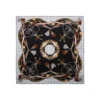 FOULARD IN SETA 90 NERO Microfantasia, nappine e chiavi