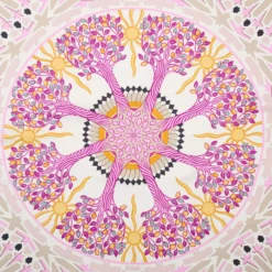FOULARD IN SETA 90 NERO Mosaico