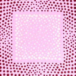 FOULARD IN SETA 65 ROSA Eleganza a pois
