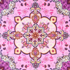 FOULARD IN SETA 90 ROSA Mediterranean vibes
