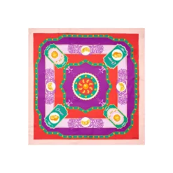 FOULARD IN SETA 90 ROSA Orange vibes