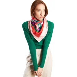 FOULARD IN SETA 90 ROSA Orange vibes