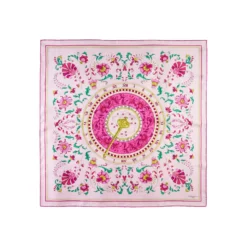 FOULARD IN SETA 90 ROSA Un'estate caprese