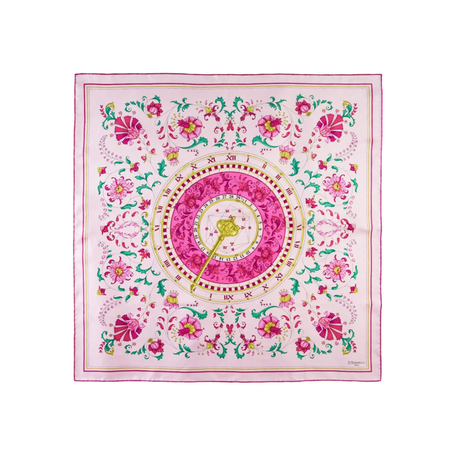 FOULARD IN SETA 90 ROSA Un'estate caprese