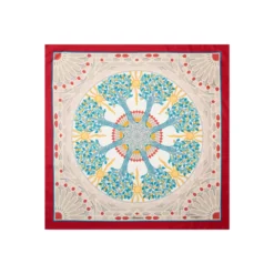 FOULARD IN SETA 90 ROSSO Mosaico