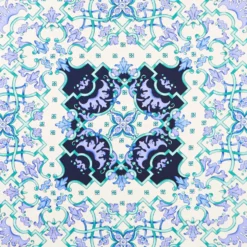 FOULARD IN SETA 90 VERDE CHIARO Maiolica mediterranea