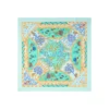 FOULARD IN SETA 90 VERDE CHIARO Napoli terra mia