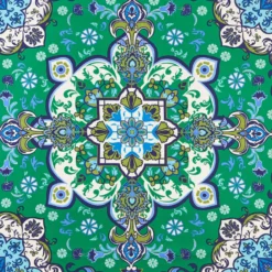 FOULARD IN SETA 90 VERDE Mediterranean vibes