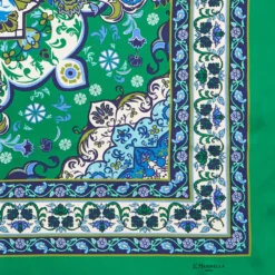 FOULARD IN SETA 90 VERDE Mediterranean vibes