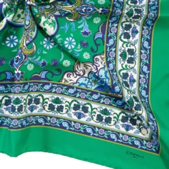 FOULARD IN SETA 90 VERDE Mediterranean vibes
