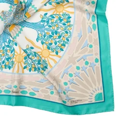 FOULARD IN SETA 90 VERDE Mosaico