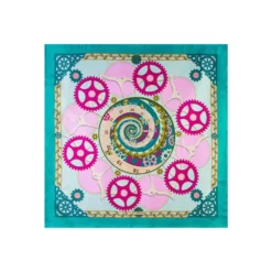 FOULARD IN SETA 90 VERDE Timeless morning
