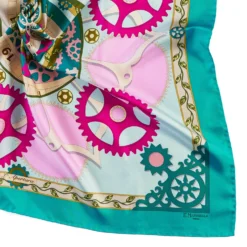 FOULARD IN SETA 90 VERDE Timeless morning