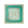 FOULARD IN SETA 90 VERDE World of archivio flowers 1961