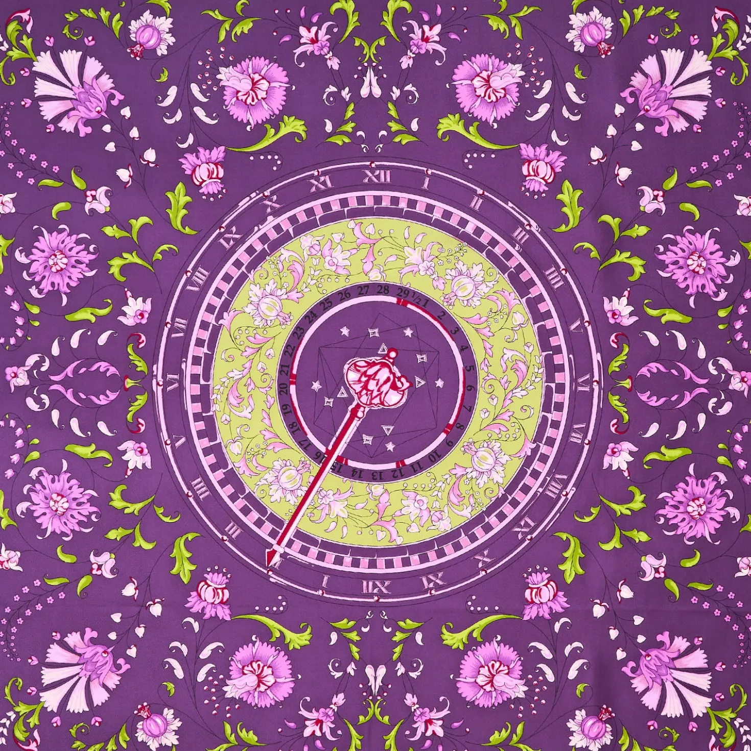 FOULARD IN SETA 90 VIOLA Un'estate caprese