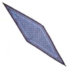 FOULARD ROMBO IN SETA AZZURRO Microfantasia fiore