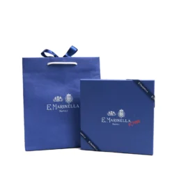 FOULARD ROMBO IN SETA AZZURRO Collezione san valentino