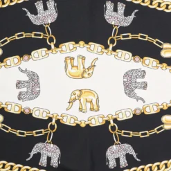 FOULARD ROMBO IN SETA BIANCO Collezione lucky charm
