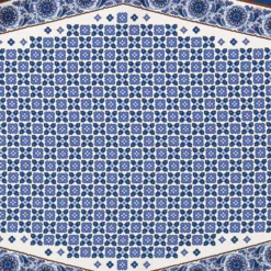FOULARD ROMBO IN SETA BIANCO Microfantasia fiore