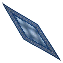 FOULARD ROMBO IN SETA BLUETTE Microfantasia fiore