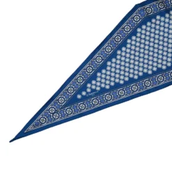 FOULARD ROMBO IN SETA BLUETTE Microfantasia fiore